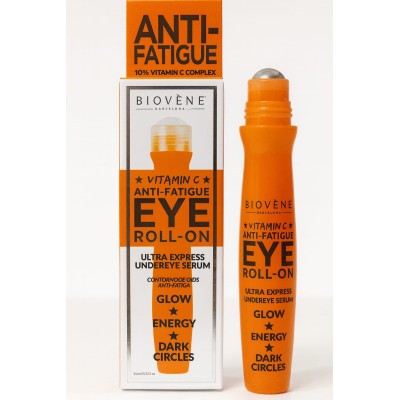 Biovène Vitamin C Anti-Fatigue Eye Roll-On – Contorno de Ojos Ultra Express