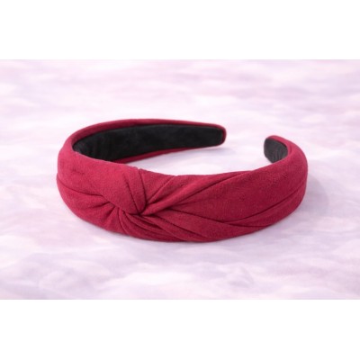 ✨Diadema de terciopelo estilo turbante color burdeos