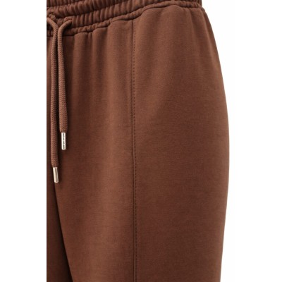 Pantalón básico con costura central – Marrón