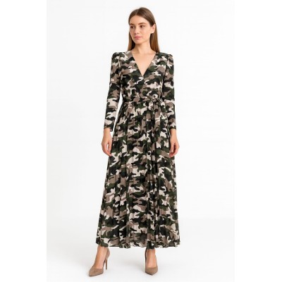 Vestido largo estilo camuflaje